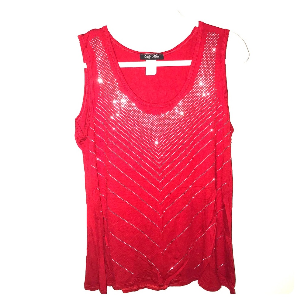 Only nine red blouse